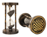 Sand Timer Hourglass with Double-Sided Chess